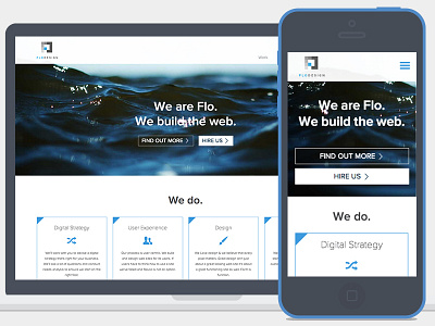 Flo Design v4.0 agency clean flat flat design landing page responsive ui design web design