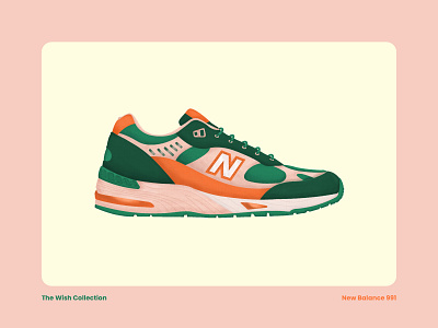 New Balance 991 artwork concept art digital art grain illustration new balance shoe sneakers