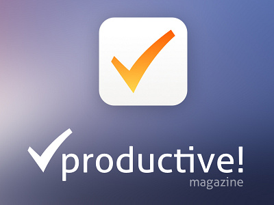 Productive Magazine's new logo & icon ios7 magazine nozbe productive productivity