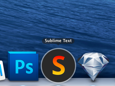 Super simple Sublime Text app icon app dock icon mavericks osx sublime text yosemite