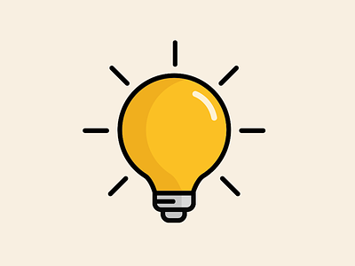 Idea icon idea light lightbulb vector