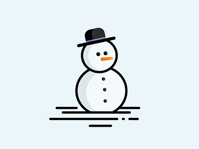 Snowman carrot icon illustration snow snowman vector winter