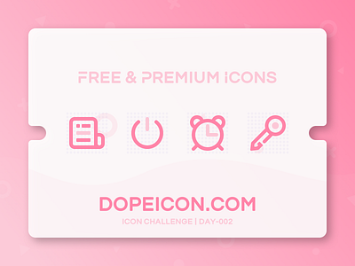 Dopeicon - Icon Showcase 002 animation app branding clock design dopeicon flat freebies icon illustration key logo news type typography ui ux vector web website