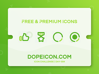 Dopeicon - Icon Showcase 004 animation app branding design dopeicon flat freebies icon illustration logo loyalty radio button thumb up type typography ui ux vector web website