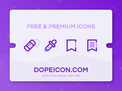 Dopeicon - Icon Showcase 005 animation app bookmark branding design dopeicon eyedropper flat freebies healing icon illustration logo type typography ui ux vector web website