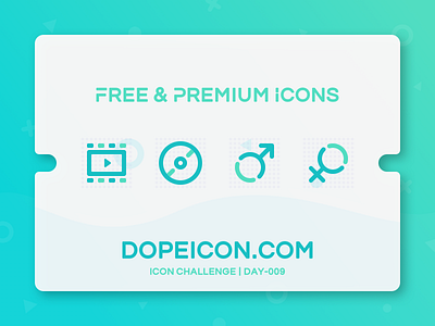 Dopeicon - Icon Showcase 009 album animation app branding clip design dopeicon flat freebies icon illustration logo type typography ui ux vector video web website