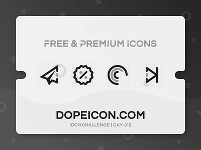 Dopeicon - Icon Showcase 012 animation app branding chart coupon design dopeicon flat freebies icon illustration logo send type typography ui ux vector web website