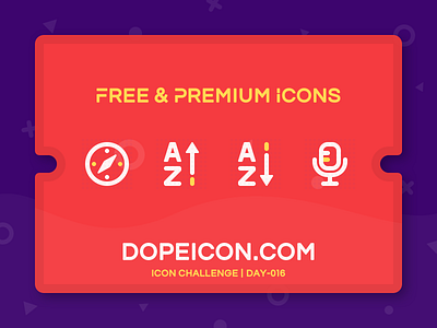 Dopeicon - Icon Showcase 016 animation app branding design dopeicon filter flat freebies icon illustration logo microphone navigation type typography ui ux vector web website
