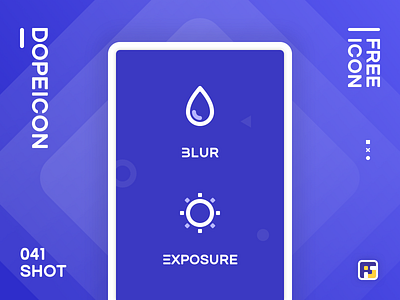 Dopeicon - Icon Showcase 041 animation app blur branding design dopeicon exposure flat freebies icon illustration logo type typography ui ux vector web website