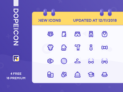 Dopeicon Updated by 12/11/2018 animation app branding design dopeicon flat freebies icon illustration logo type typography ui ux vector web website
