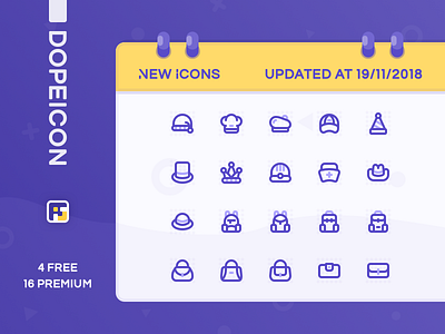 Dopeicon Updated by 19/11/2018 animation app branding design dopeicon flat freebies icon illustration logo type typography ui ux vector web website