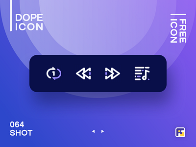 Dopeicon - Icon Showcase 064 album art animation app branding design dopeicon flat freebies icon illustration logo music player spotify type typography ui ux vector web website