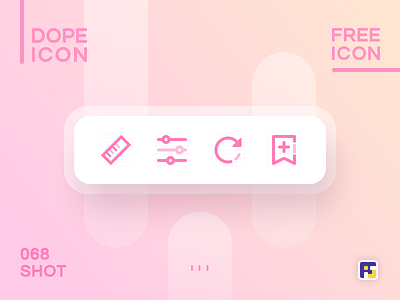 Dopeicon - Icon Showcase 068 animation app branding design dopeicon filters flat freebies icon illustration logo size size chart type typography ui ux vector web website