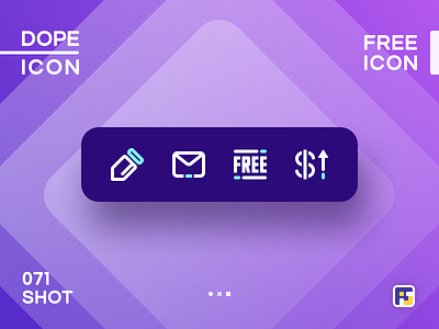 Dopeicon - Icon Showcase 071 animation app branding design dopeicon email flat free freebies icon illustration logo price type typography ui ux vector web website