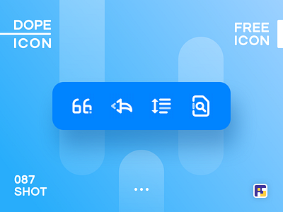 Dopeicon - Icon Showcase 087 animation app branding design dopeicon flat freebies icon illustration logo quote reply search type typography ui ux vector web website