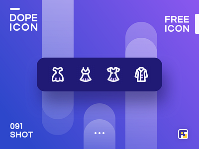 Dopeicon - Icon Showcase 091 animation app branding design dope dopeicon dress dresses flat freebies icon illustration logo type typography ui ux vector web website