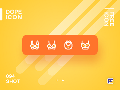 Dopeicon - Icon Showcase 094 animation app bra branding design dope dopeicon flat freebies icon illustration logo sexy girl type typography ui ux vector web website