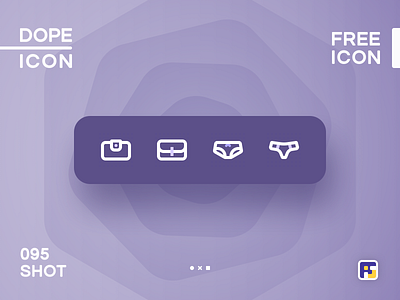 Dopeicon - Icon Showcase 095 animation app branding design dope dopeicon flat freebies icon illustration logo panties type typography ui ux vector wallet web website