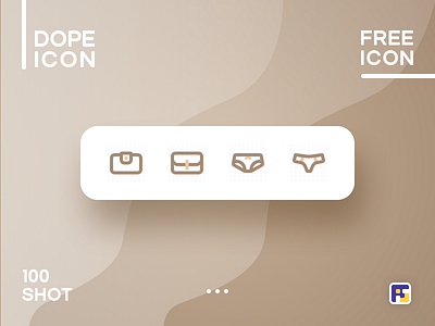 Dopeicon - Icon Showcase 100 animation app branding design dope dopeicon flat freebies icon illustration logo panties type typography ui ux vector wallet web website