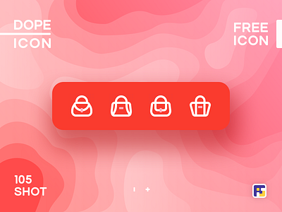 Dopeicon - Icon Showcase 105 animation app branding design dope dopeicon fashion flat freebies handbag icon illustration logo type typography ui ux vector web website