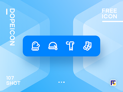 Dopeicon - Icon Showcase 107 accessories animation app branding design dope dopeicon flat freebies icon illustration logo type typography ui ux vector web website winter