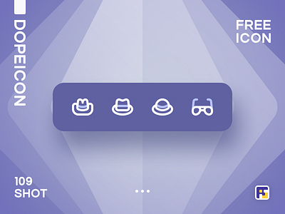 Dopeicon - Icon Showcase 109 animation app branding design dope dopeicon fashion flat freebies hat icon illustration logo type typography ui ux vector web website