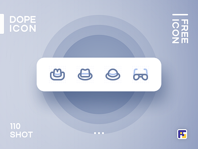 Dopeicon - Icon Showcase 110 animation app branding design dope dopeicon fashion flat freebies hat icon illustration logo type typography ui ux vector web website