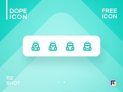 Dopeicon - Icon Showcase 112 animation app back 2 school backpack branding design dope dopeicon flat freebies icon illustration logo type typography ui ux vector web website