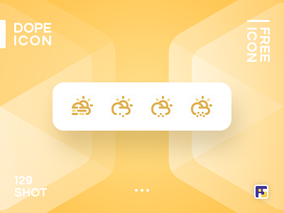 Dopeicon - Icon Showcase 129 2019 animation app branding design dope dopeicon flat freebies icon illustration logo top 4 typography ui ux vector weather icons web website