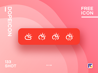 Dopeicon - Icon Showcase 133 2019 animation app branding design dope dopeicon flat freebies icon illustration logo typography ui ux vector weather weather icon web website