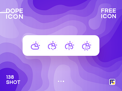 Dopeicon - Icon Showcase 138 animation app branding design dope dopeicon flat freebies icon illustration logo top 4 typography ui ux vector weather weather icon web website
