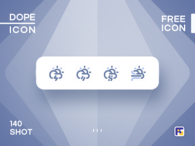 Dopeicon - Icon Showcase 140 animation app branding c4d design dope dopeicon flat freebies icon illustration logo typography ui ux vector weather weather icon web website