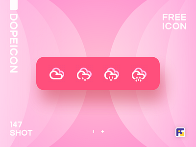 Dopeicon - Icon Showcase 147 animation app branding design dope dopeicon flat freebies icon illustration logo type typography ui ux vector weather weather icon web website