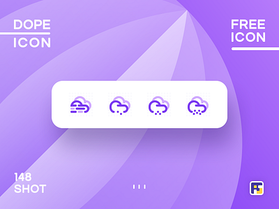 Dopeicon - Icon Showcase 148 animation app branding design dope dopeicon flat freebies icon illustration logo type typography ui ux vector weather app weather icon web website