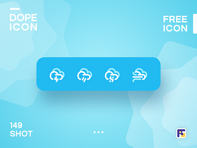 Dopeicon - Icon Showcase 149 animation app branding design dope dopeicon flat freebies icon illustration logo type typography ui ux vector weather app weather icons web website