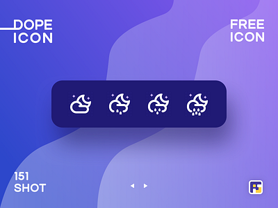 Dopeicon - Icon Showcase 151 animation app branding design dope dopeicon flat freebies icon illustration logo moon type typography ui ux vector weather web website