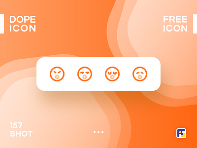 Dopeicon - Icon Showcase 157 animation app branding design dope dopeicon emoji flat freebies icon illustration logo sad type typography ui ux vector web website