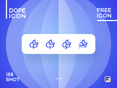 Dopeicon - Icon Showcase 158 animation app branding design dope dopeicon flat freebies icon illustration logo type typography ui ux vector weather icon weather icons web website