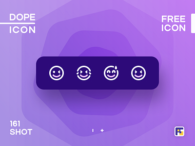 Dopeicon - Icon Showcase 161 animation app branding design dope dopeicon emoji flat freebies icon illustration logo smiles type typography ui ux vector web website