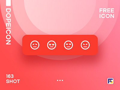 Dopeicon - Icon Showcase 163 animation app branding design dope dopeicon emoji face flat freebies icon illustration logo type typography ui ux vector web website