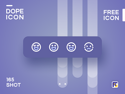 Dopeicon - Icon Showcase 165 animation app branding design dope dopeicon emoji face flat freebies icon illustration logo type typography ui ux vector web website