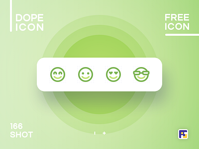 Dopeicon - Icon Showcase 166 animation app branding design dope dopeicon emoji flat freebies icon illustration logo smile type typography ui ux vector web website