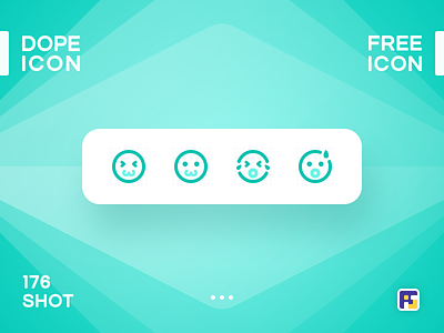Dopeicon - Icon Showcase 176 animation app branding design dope dopeicon emoji set emojis flat freebies icon illustration logo type typography ui ux vector web website
