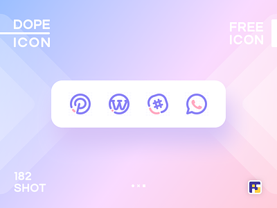 Dopeicon - Icon Showcase 182 animation app branding design dope dopeicon flat freebies icon illustration logo social icons type typography ui ux vector web website wordpress