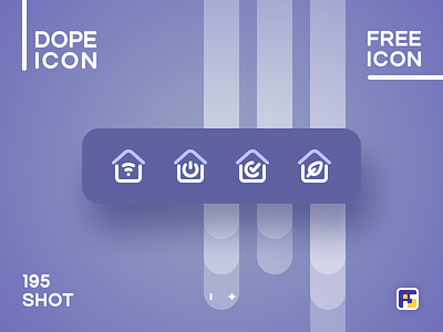 Dopeicon - Icon Showcase 195 animation app branding design dope dopeicon freebies icon illustration logo real estate real estate app realty smart home typography ui ux vector web website