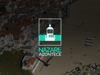 Logo Nazare Acontece logo logotype