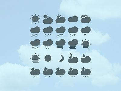 Weather Icons icons vector weather