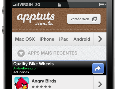 Apptuts Mobile Site mobile site