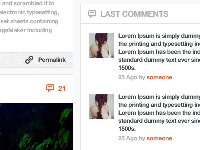 Wordpress Blog Comments Widget