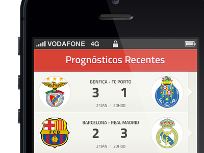 Prognósticos App Home soccer